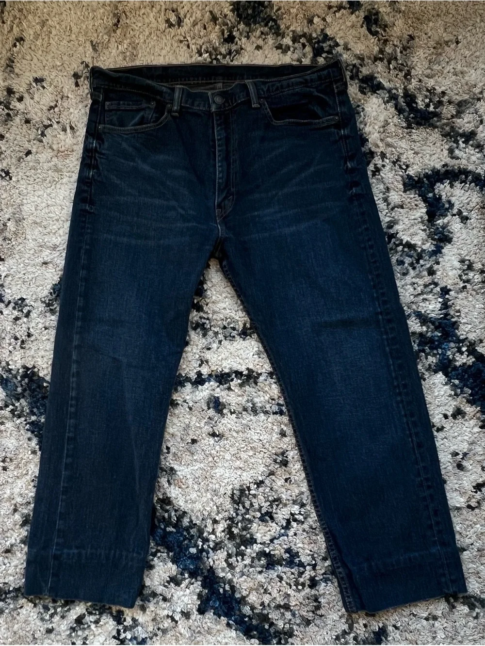Levi Strauss & Co. Men's Dark 505 Relaxed Straight Jeans